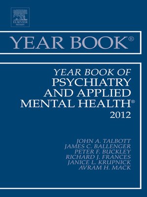 cover image of Year Book of Psychiatry and Applied Mental Health 2012